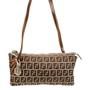 Fendi Zucchino FF Top Handle Bag Vintage